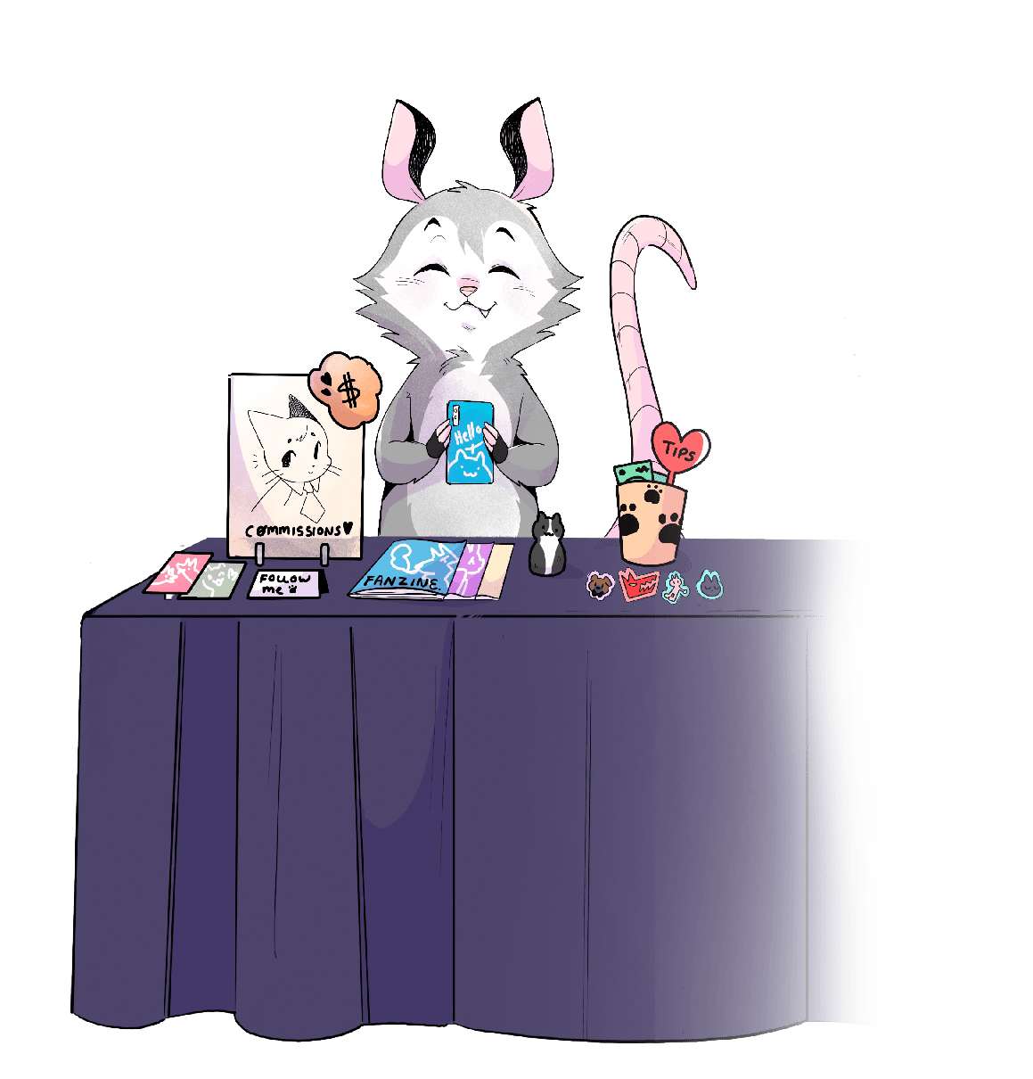 Example setup for the Artist Alley