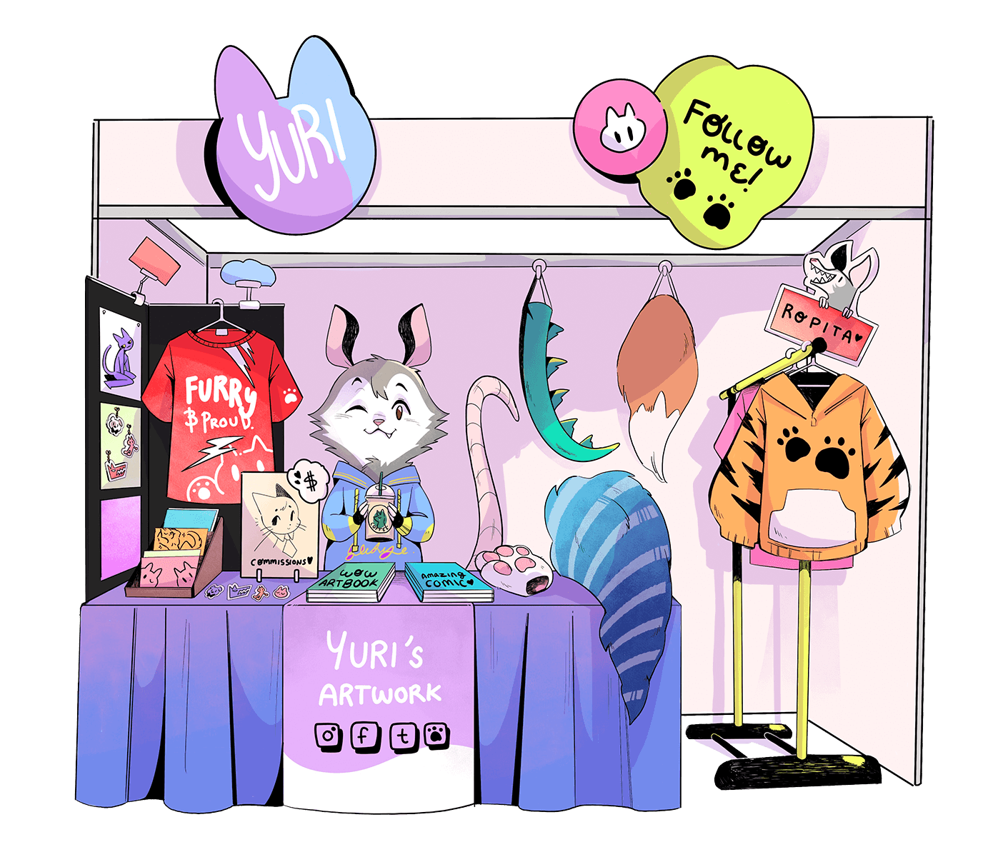 Example setup for the Dealers Den - Stand